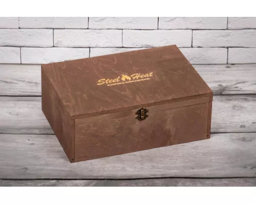Подарочный набор SteelHeat PREMIUM BOX ALBA черный + деревянная коробка + стартовый комплект Подарочный набор SteelHeat PREMIUM BOX ALBA черный + деревянная коробка + стартовый комплект