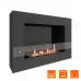 Биокамин SteelHeat WALL GRAND 900 черный