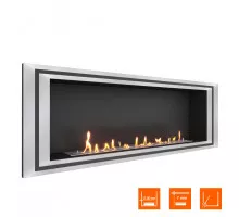 Биокамин встраиваемый SteelHeat LONG-D 1500